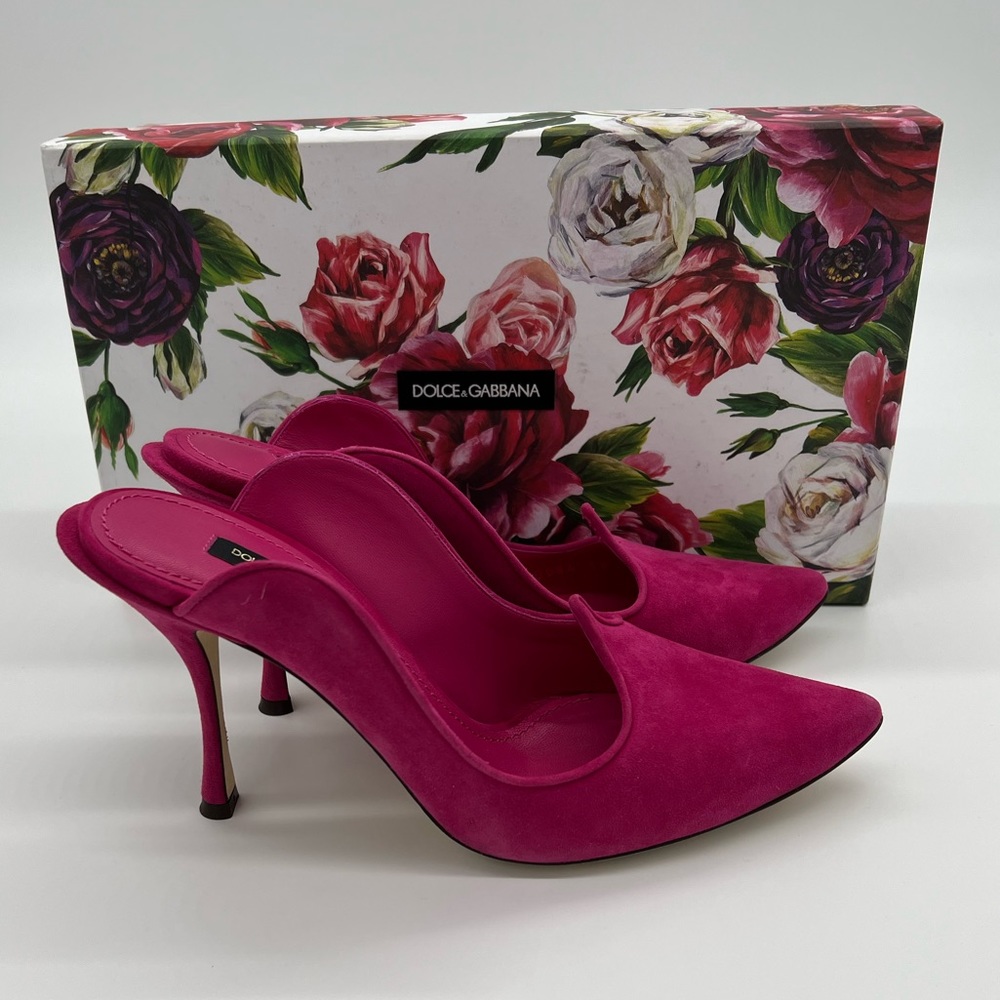 Dolce & Gabbana Pink Pump Mule, Size 38 - New with box